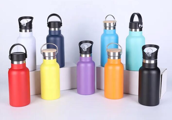 350/500/600/750ML Double wall Stainless Steel Vacuum bottle SS out door sports water bottle with reusable powder coated