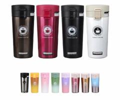 350ml/510ml double wall stainless steel coffee sports water bottle