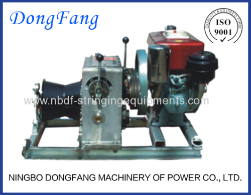 Overhead Transmission Line Motorised Winches with diesel engine
