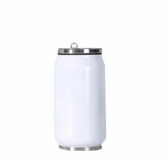 12OZ 17OZ Stock Can Shaped Stainless Steel Double Wall Vacuum Insulated Sublimation Tumbler Can With Straw
