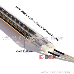 240V 3500W 1300 3315 Twin Tube Quartz Infrared Heating Lamp