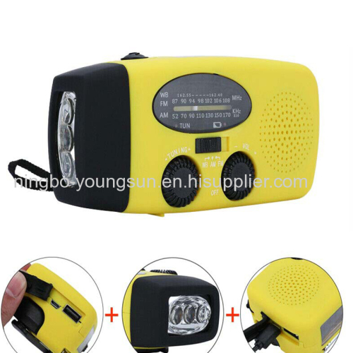 2023 New Emergency Multifunctional Solar Hand Mobile Power Radio