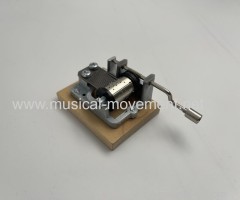 Original Wood Floor Crank Operated Music Box