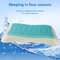 Konfurt PU Foam Cool Gel Infused Contour Memory foam Pillow with Knitted Fabric