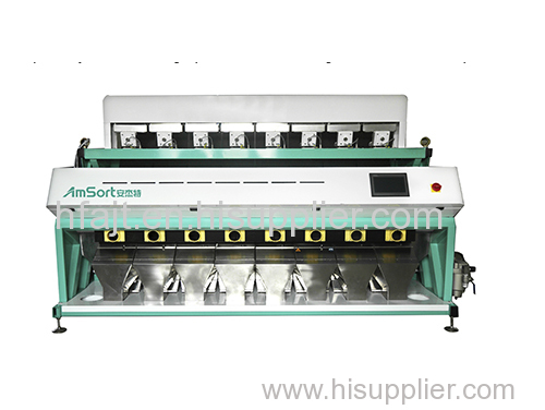 High precision 8 chutes color sorter for cleaning and grading coffee small color sorter machine