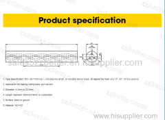 330mm Solid Tungsten Carbide Rods Bars with 3 Helical Coolant Holes