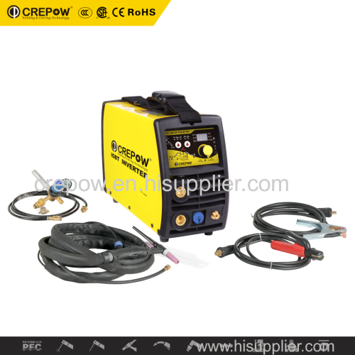 Crepow Inverter TIG200 DC PULSED PFC with DC TIG & MM.A