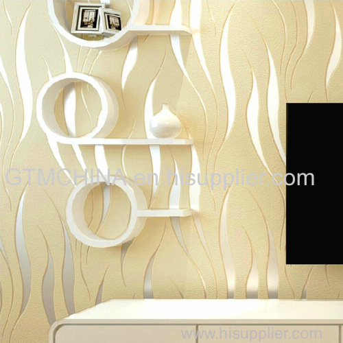 Modern white stripe home designer wallpaper non woven material wallcovering for Amazon hot selling