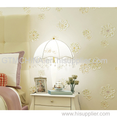 3d beautiful floral room decorative non-woven wallpapers/wall coating