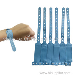 13.56Mhz PVC Card Rewritable RFID Tag With Fabric Band Wristband Bracelet For Festival Events