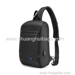Sling Bag Shoulder Bag Crossbody Bag Casual Chest Bag For Men With USB Charging Port Ipad Cross Bag