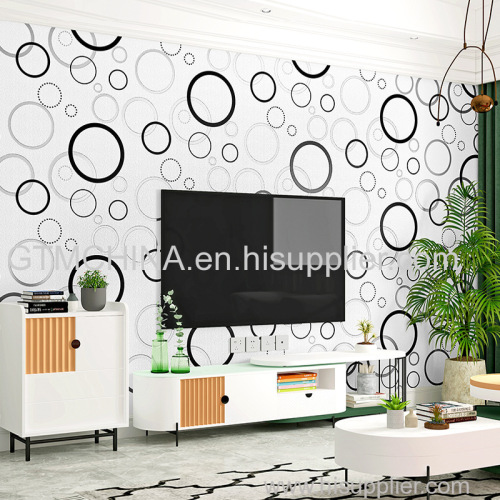Cheap high quality classic elegant non-woven wallpapers / wallcovering roll package home decoration
