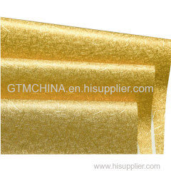 3d Gold Chunky Glitter PVC Wallpaper for Home Deocrative Plain Golden Foil Metallic Wallcovering