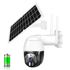 Tuya Smart Life APP solar battery recharging 4g wifi wireless ip ptz camera motion detection two way audio CCTV camera