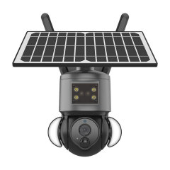 3MP P2P 6W Solar power battery recharge 4g wifi ip ptz camera P2P mobile control motion detection color ir vision camera