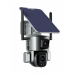 P2P 8MP 4X optical zoom Solar panel outdoor 4g sim card color night vision sureveillance camera dual lens wifi camera