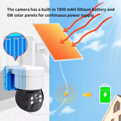 2MP Tuya smart life mobile control 4g solar power ip camera Battery Recharging wifi wireless ip ptz security camera