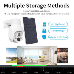 2MP P2P tuya smart life app mobile control 4g wifi solar ptz camera two way audio color ir vision battery wifi camera