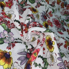 Printed Chiffon with Crepe