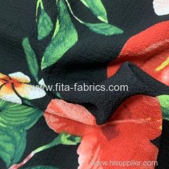 Printed Chiffon with Crepe