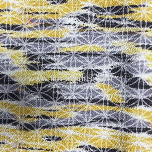 100% polyester printed coarse needle fleece fabric