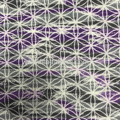 100% polyester printed coarse needle fleece fabric