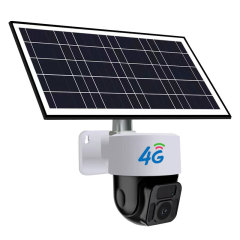 2MP 20W Solar panel power battery recharging 4g wifi wireless ip ptz camera 24H continue working P2P Battery wifi camera