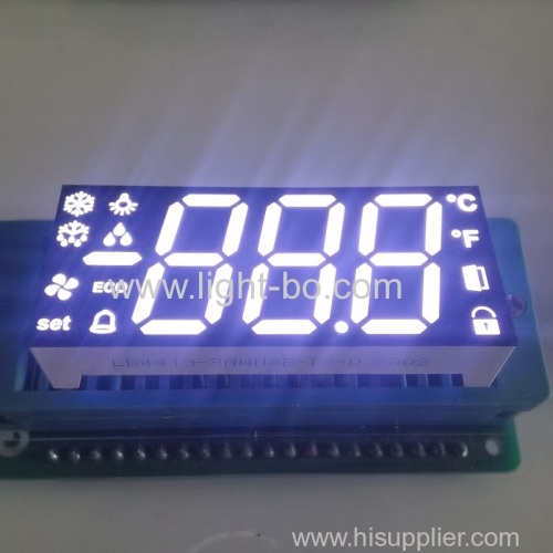 Ultra bright white Triple Digit 7 Segment LED Display Common Anode with minus sign