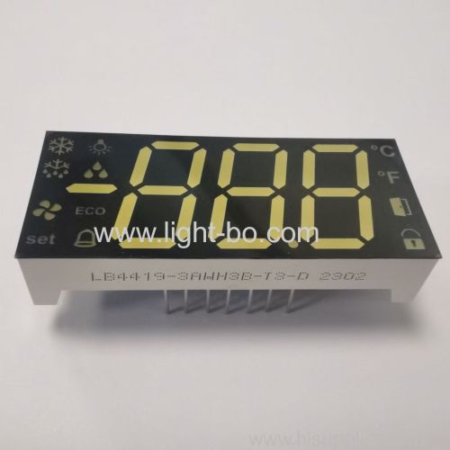 Ultra bright white Triple Digit 7 Segment LED Display Common Anode with minus sign