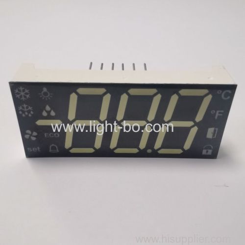 Ultra bright white Triple Digit 7 Segment LED Display Common Anode with minus sign