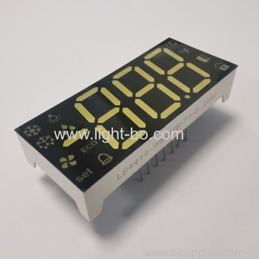 Ultra bright white Triple Digit 7 Segment LED Display Common Anode with minus sign