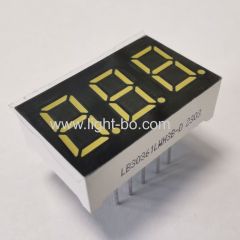 3 digit 0.36 inch (9.2mm) common cathode ultra bright white 7 segment led display