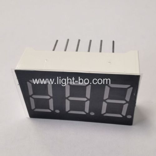 Triple digit 0.36 common cathode ultra bright red 7 segment led numeric display