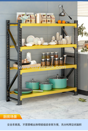 Industrial Selective Warehouse Light Duty Steel Metal Storage Rack Shelf Long span shelving rack