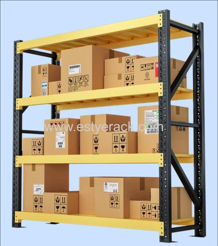 Light duty steel long span shelving rack