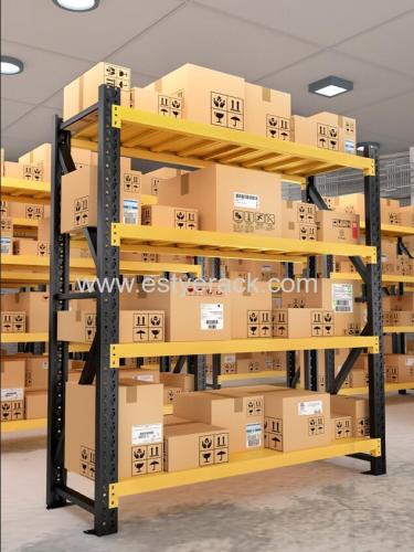 Light duty steel long span shelving rack