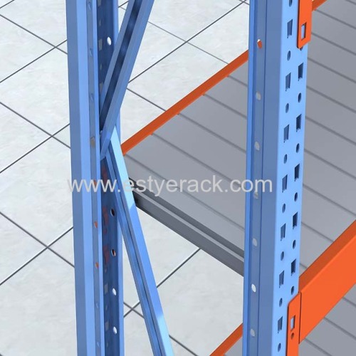 long span shelving rack for paper cartons