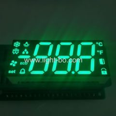 pure green led display;green display led;dsiplay with minus sign;3 digit green display;triple digti led display