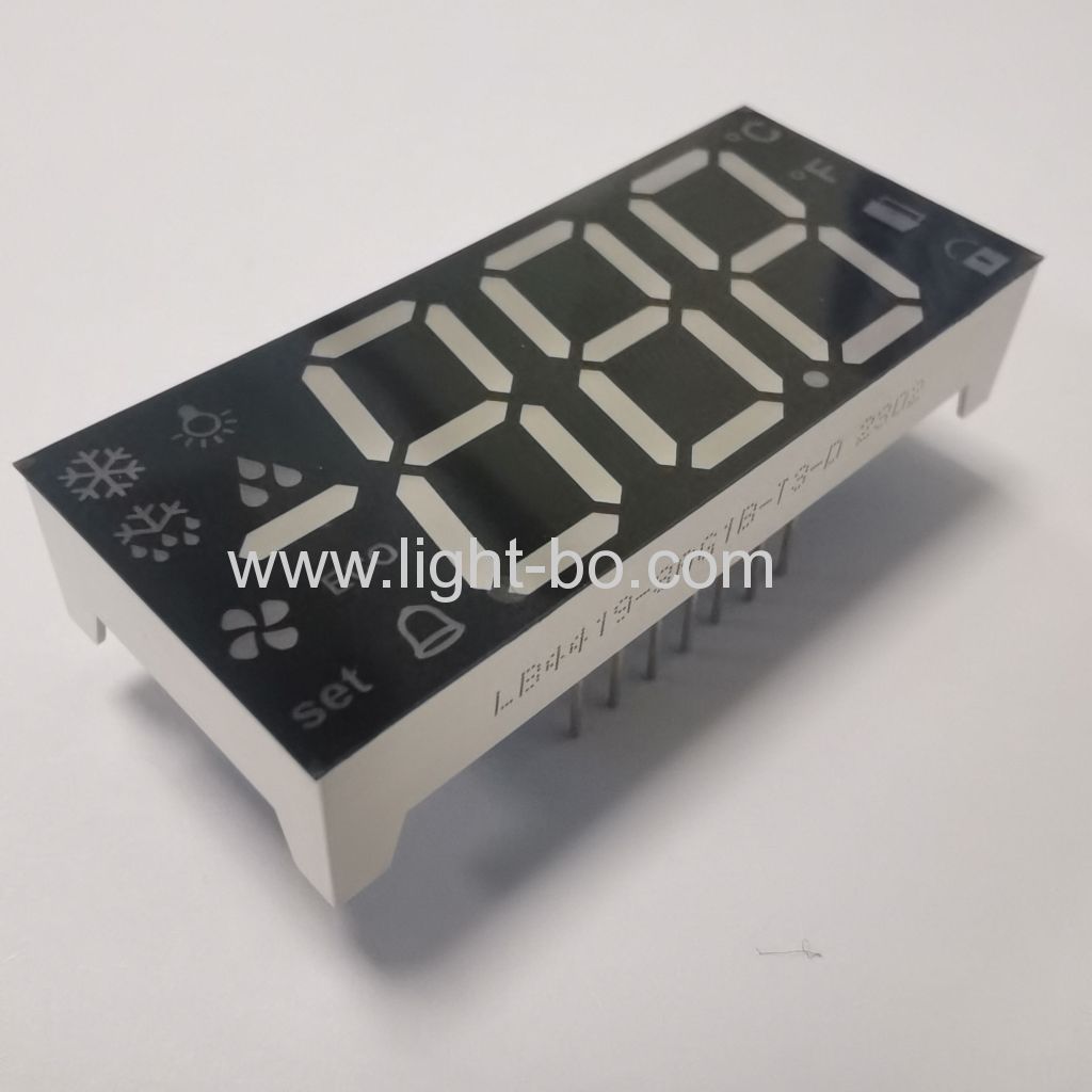 Pure Green Triple-Digit 7 Segment LED Display Common Anode for digital refrigerator control panel