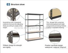 boltless shelving of medium duty rivet shelving