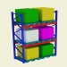 Heavy duty selective pallet racking system