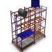 Heavy duty selective pallet racking system