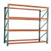 warehouse storage racks of galvanized