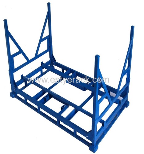 heavy duty stackable metal storage and display truck tire racks