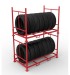Warehouse Steel Pipe Storage Collapsible Stacking Tire Racking Stillages Truck Tire Transport Rack