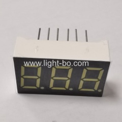 Ultra bright white common anode 3 digit 0.36-inch 7 segment led displays