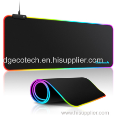 gaming mouse pad with RGB lighting