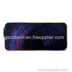 Custom 14 colors USB port LED rubber gaming mouse pad anti slip glow lighting gamer RGB mouse pad