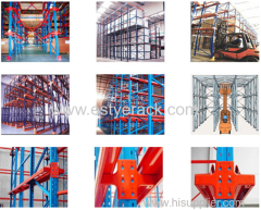 metal drive in rack for warehouse