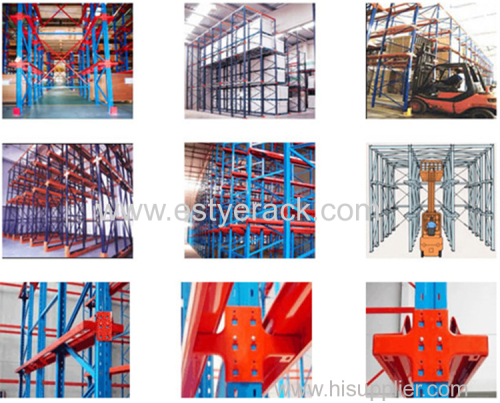 Drive in pallet racking system